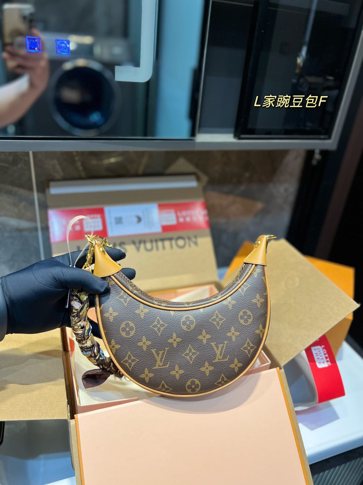 Louis Vuitton Loop monogram Handbag Twilly Scarf