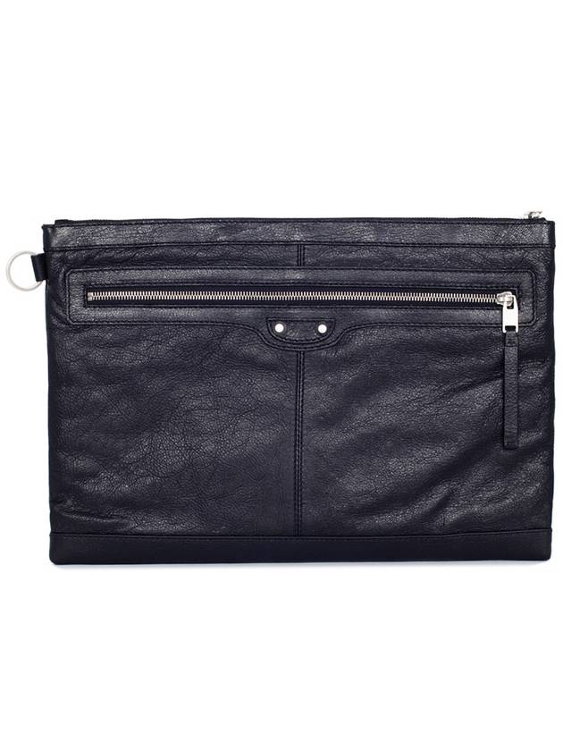 Luxury Balenciaga Trending 2026 Clip Large Clutch Bag Black