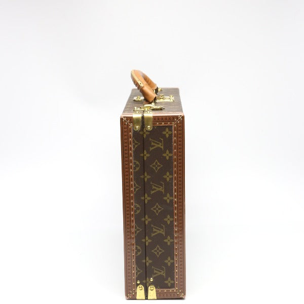 LOUIS VUITTON trunk Monogram canvas Brown Attache case Monogram President mens
