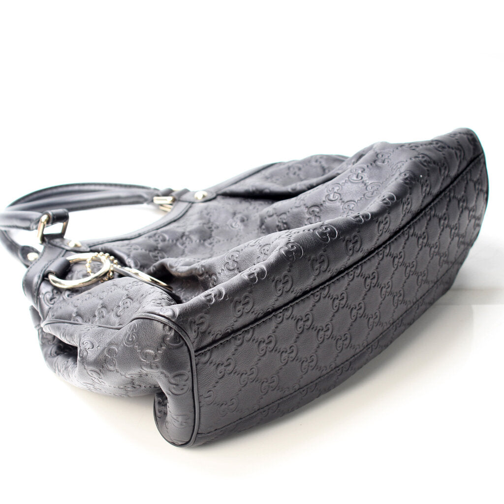 Gucci 211944 Sukey GG Leather Medium Bag