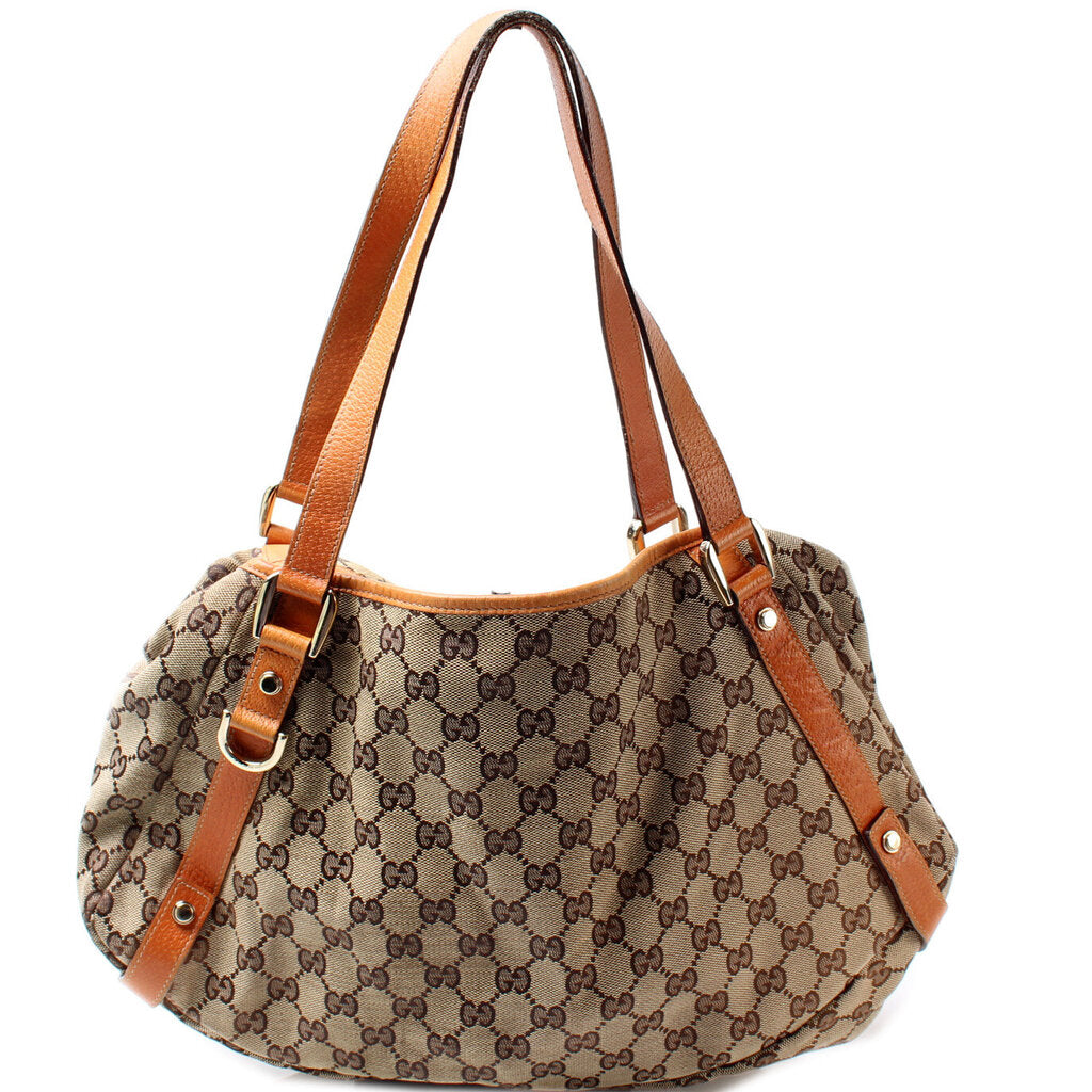 Gucci 130736 Abbey GG Canvas Medium Bag