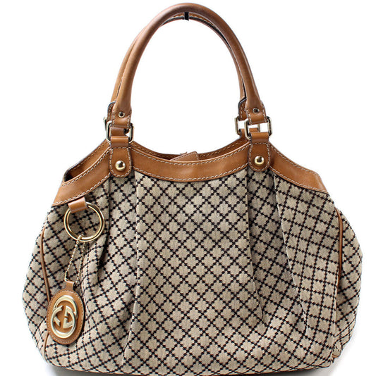 Gucci 211944 Sukey GG Canvas Medium Bag