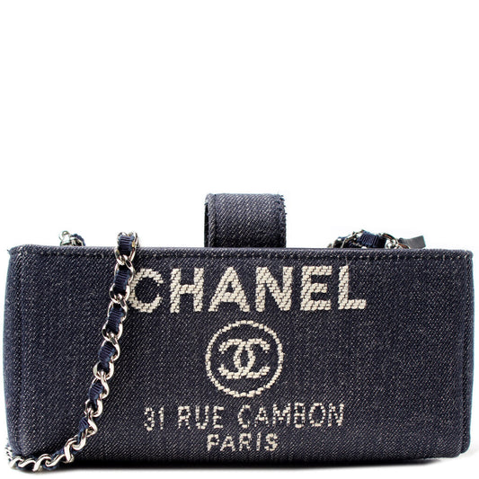 Chanel O-Phone Holder Denim Bag
