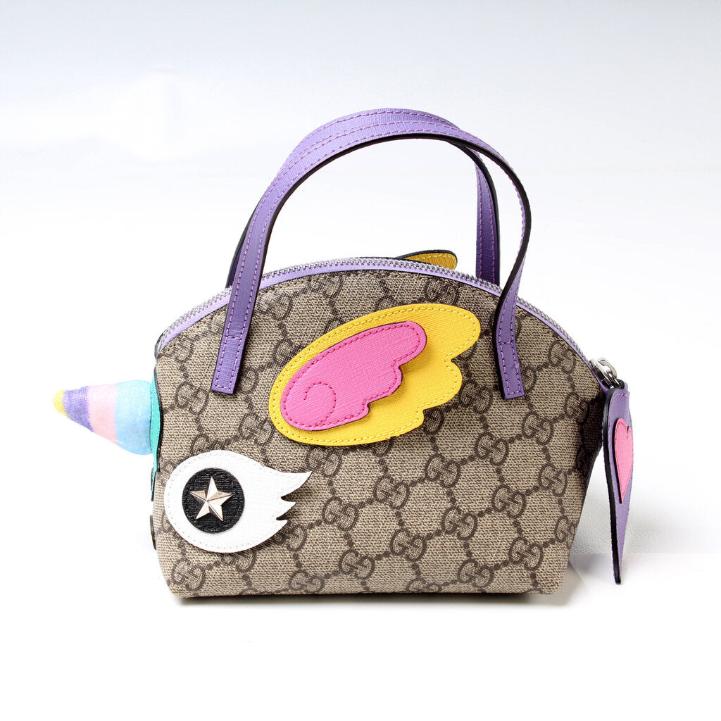 Gucci 502164 GG Supreme Kids Unicorn Bag