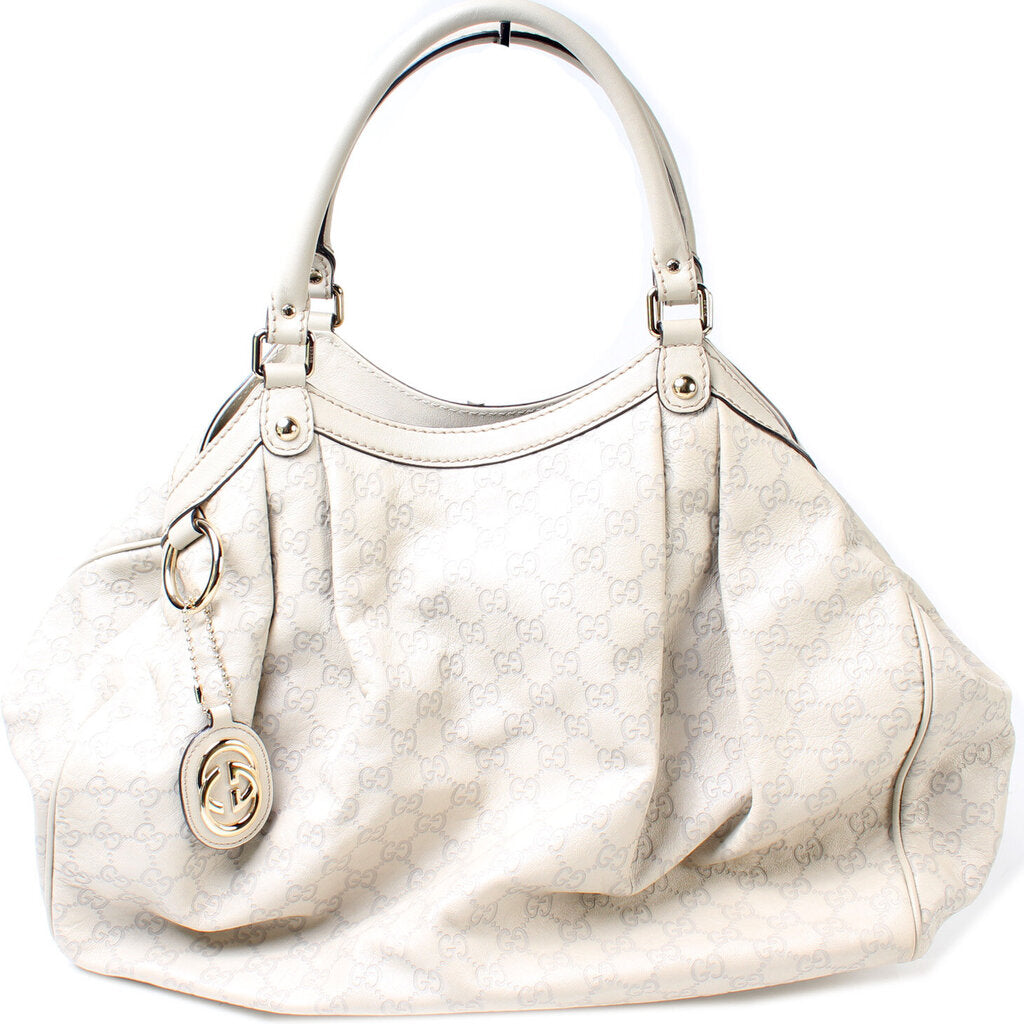 Gucci 211944 Sukey GG Leather Medium Bag