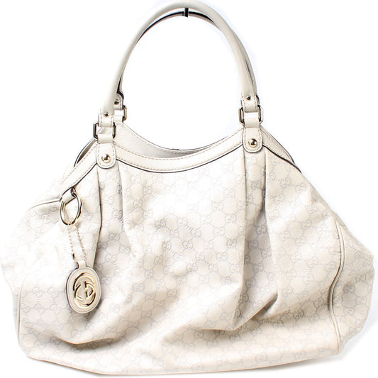 Gucci 211944 Sukey GG Leather Medium Bag