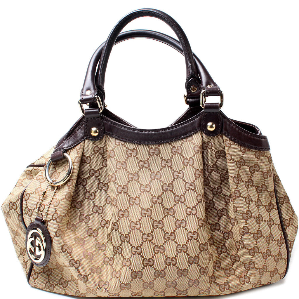 Gucci 211944 Sukey GG Canvas Medium Bag
