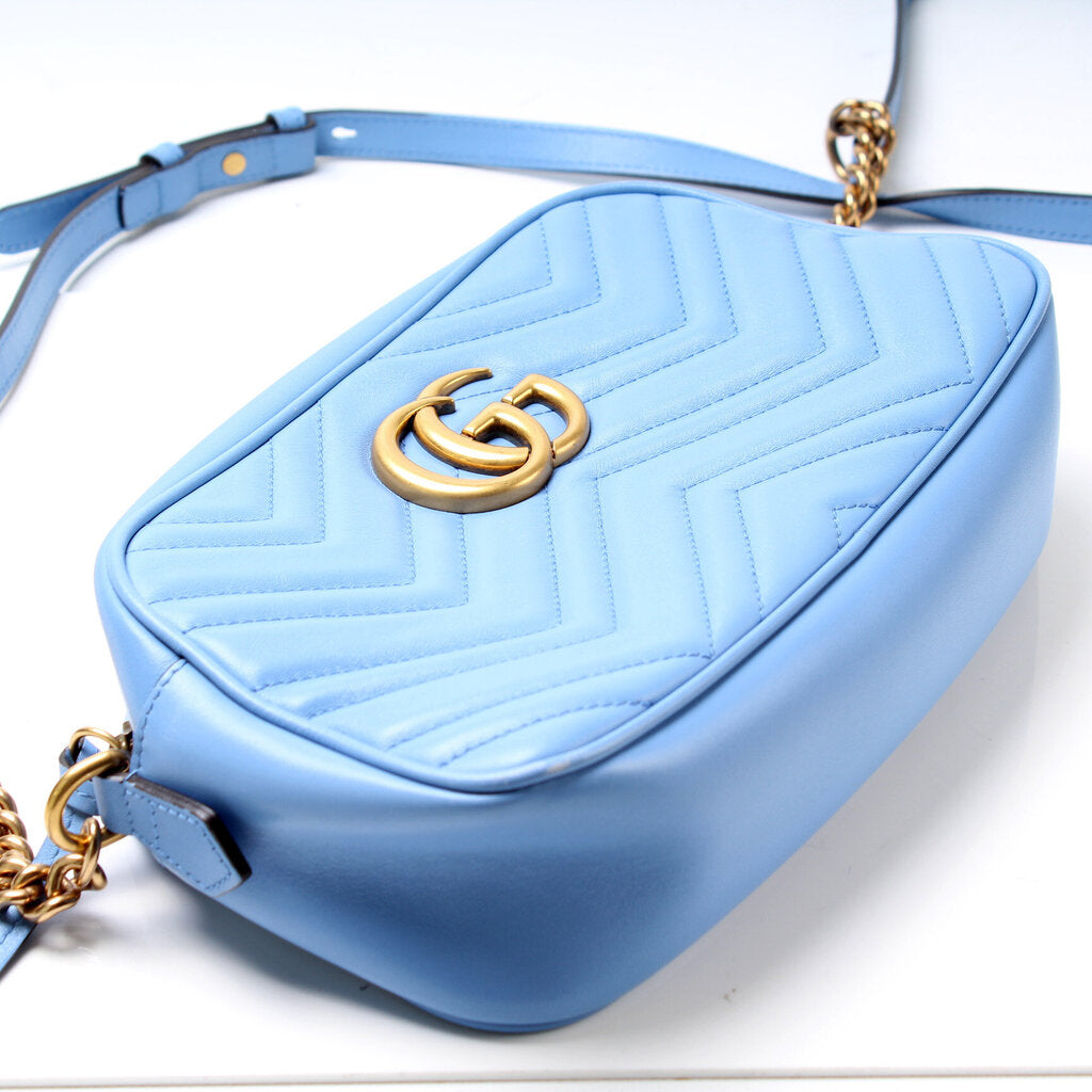 Gucci 447632 Marmont Small Leather Camera Bag