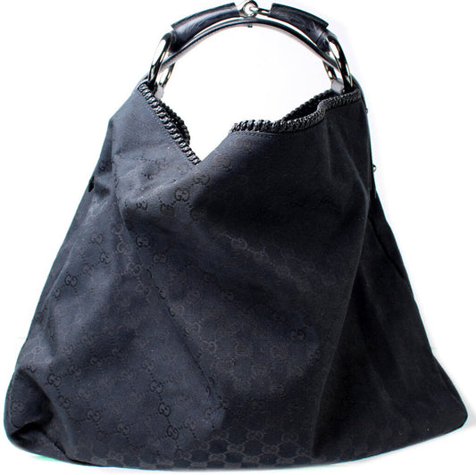 Gucci 114900 Horsebit Hobo Bag