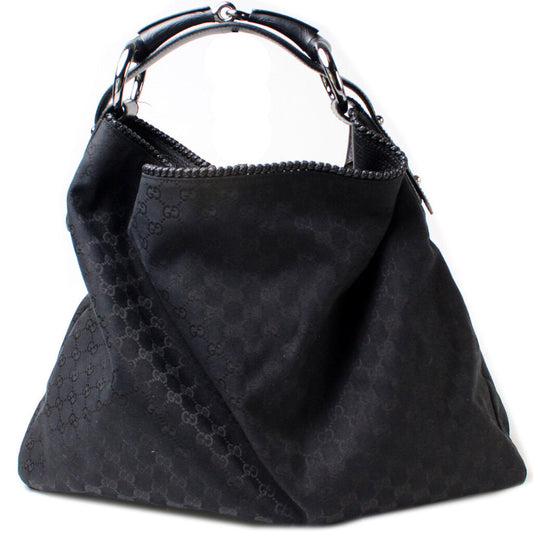 Gucci 114900 Horsebit Hobo Bag