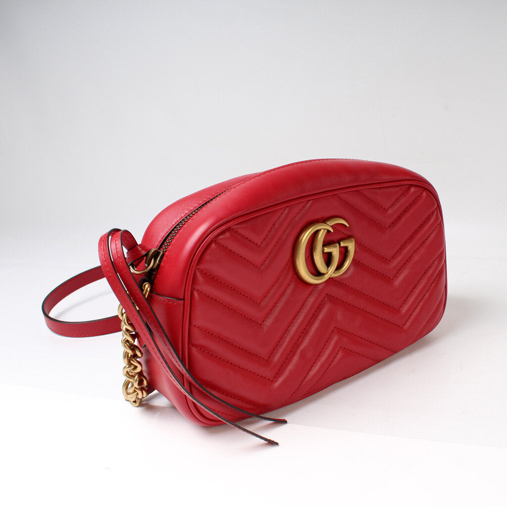 Gucci 447632 Marmont Small Leather Camera Bag