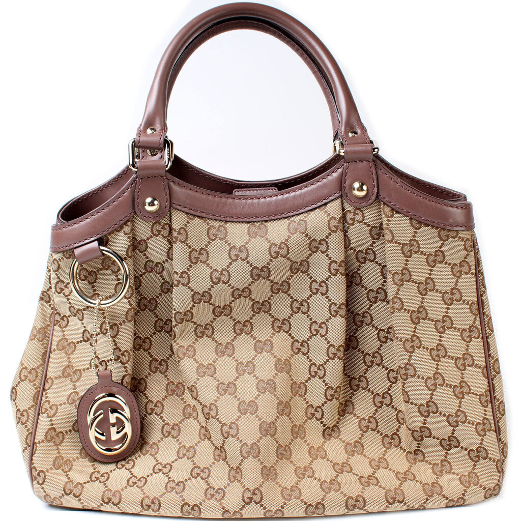 Gucci 211944 Sukey GG Canvas Medium Bag