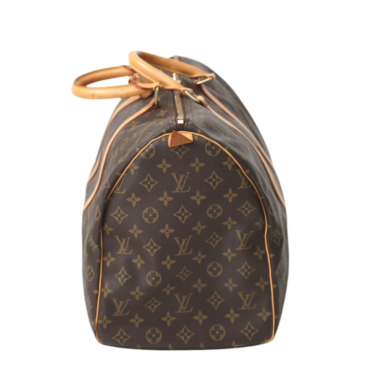 LOUIS VUITTON Boston Duffel bag Monogram canvas Brown Travel bag Monogram Discontinued Keepall 50 unisex(Unisex)
