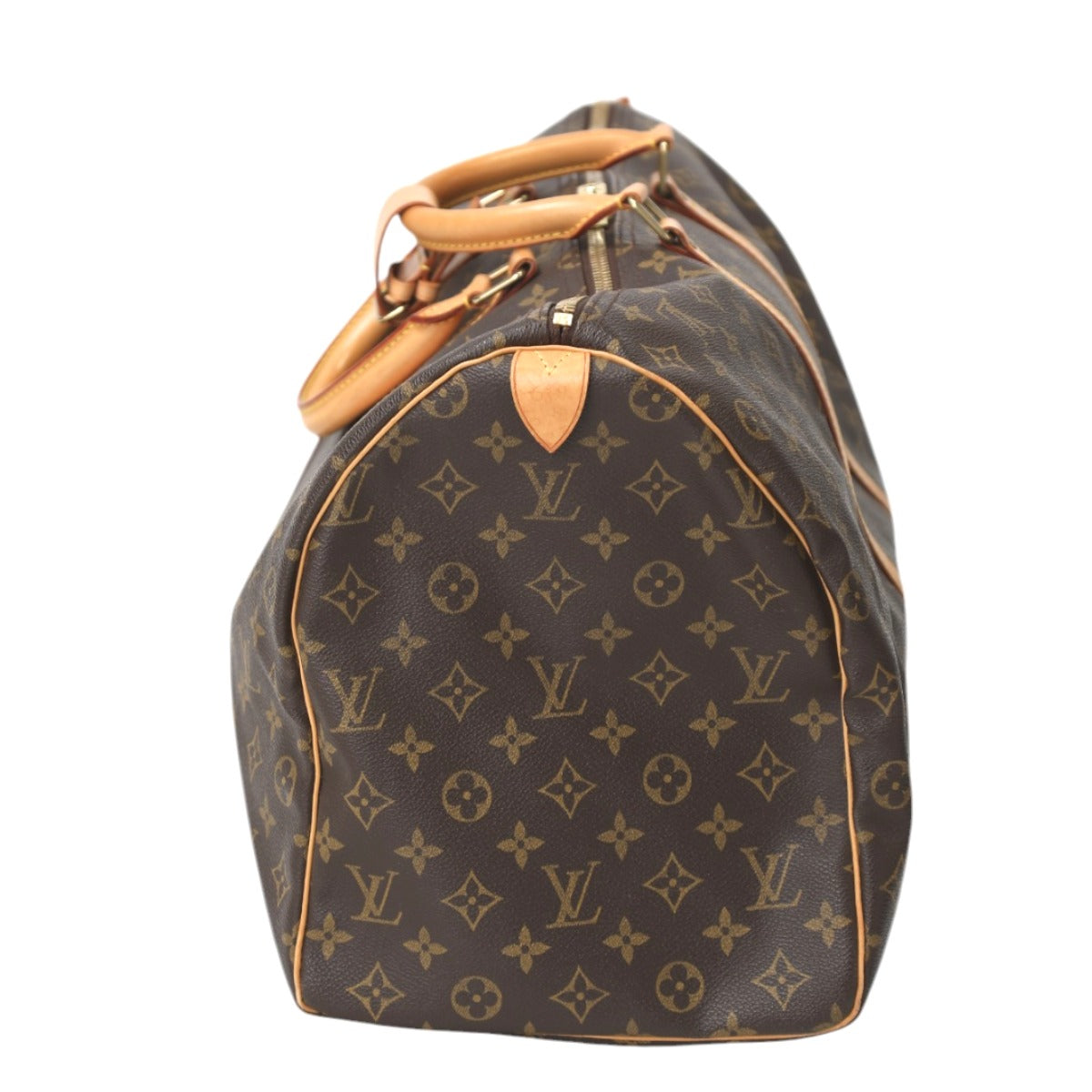 LOUIS VUITTON Boston Duffel bag Monogram canvas Brown Travel bag Monogram Discontinued Keepall 50 unisex(Unisex)