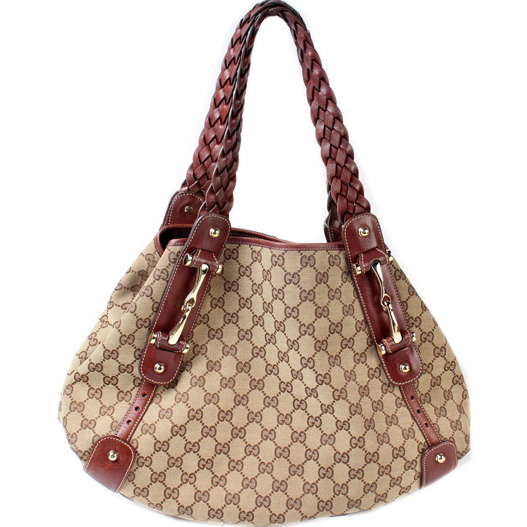 Gucci 137621 GG Horsebit Hobo Bag