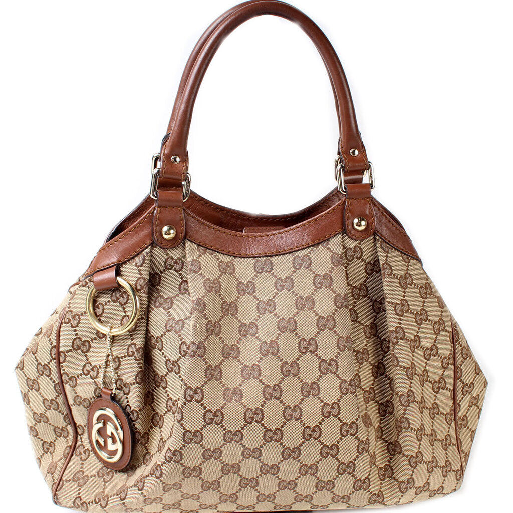 Gucci 211944 Sukey Canvas Tote Bag