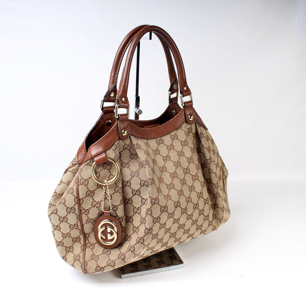 Gucci 211944 Sukey Canvas Tote Bag