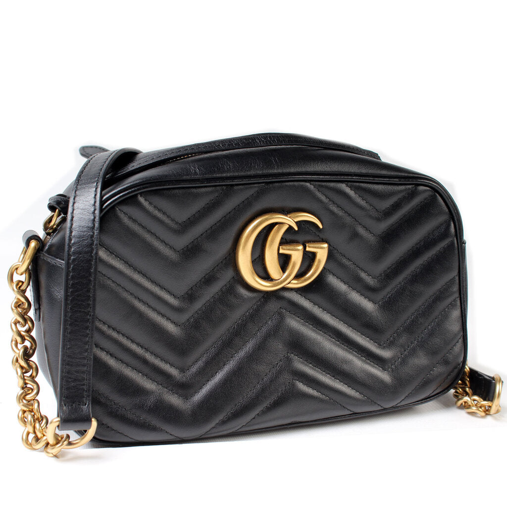 Gucci 447632 Marmont Small Leather Camera Bag