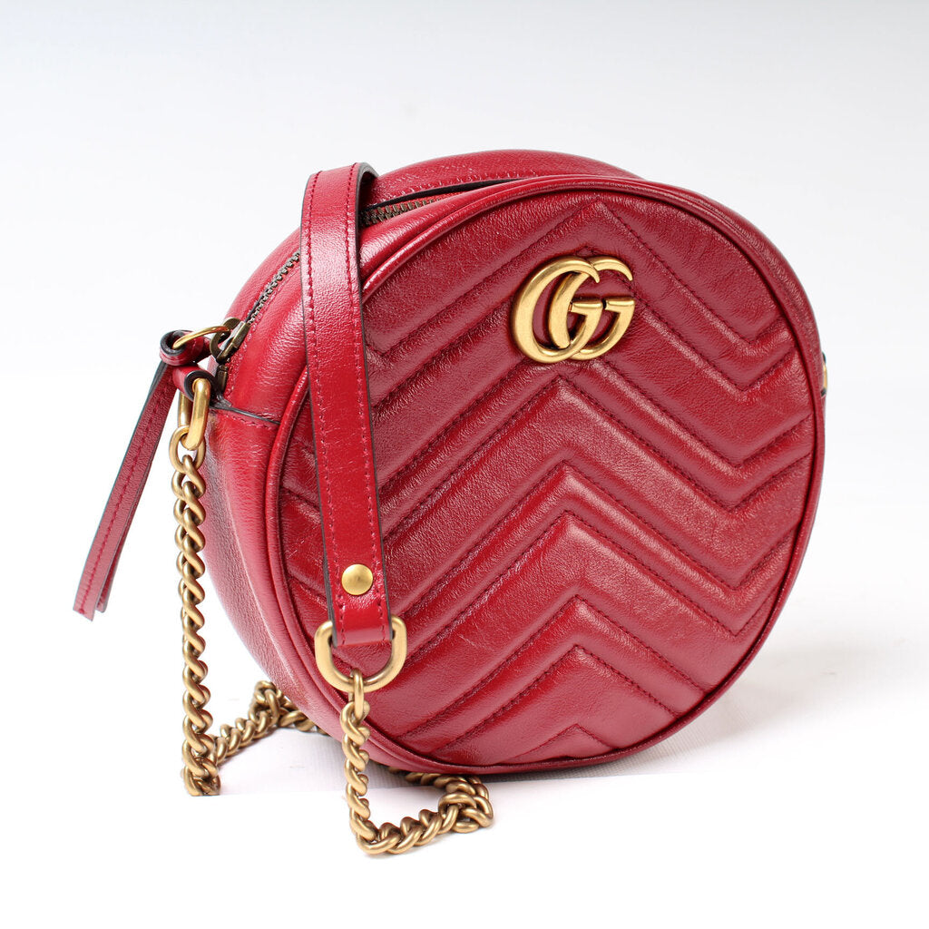 Gucci 550154 Marmont Mini Round Bag