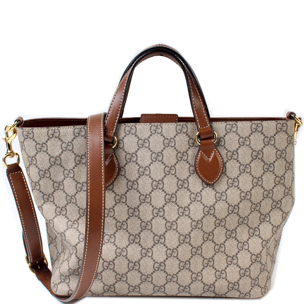 Gucci 473887 GG Supreme Soft Super Small Tote Bag