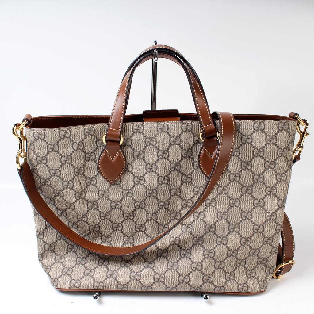 Gucci 473887 GG Supreme Soft Super Small Tote Bag