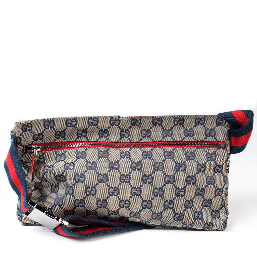 Gucci 28566 Waist Canvas Bag