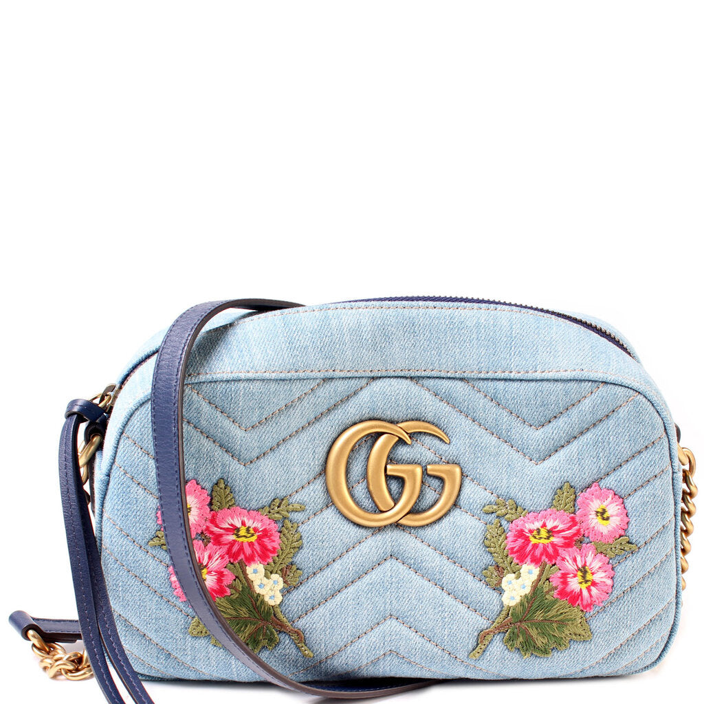 Gucci 447632 Marmont Small Canvas Camera Bag