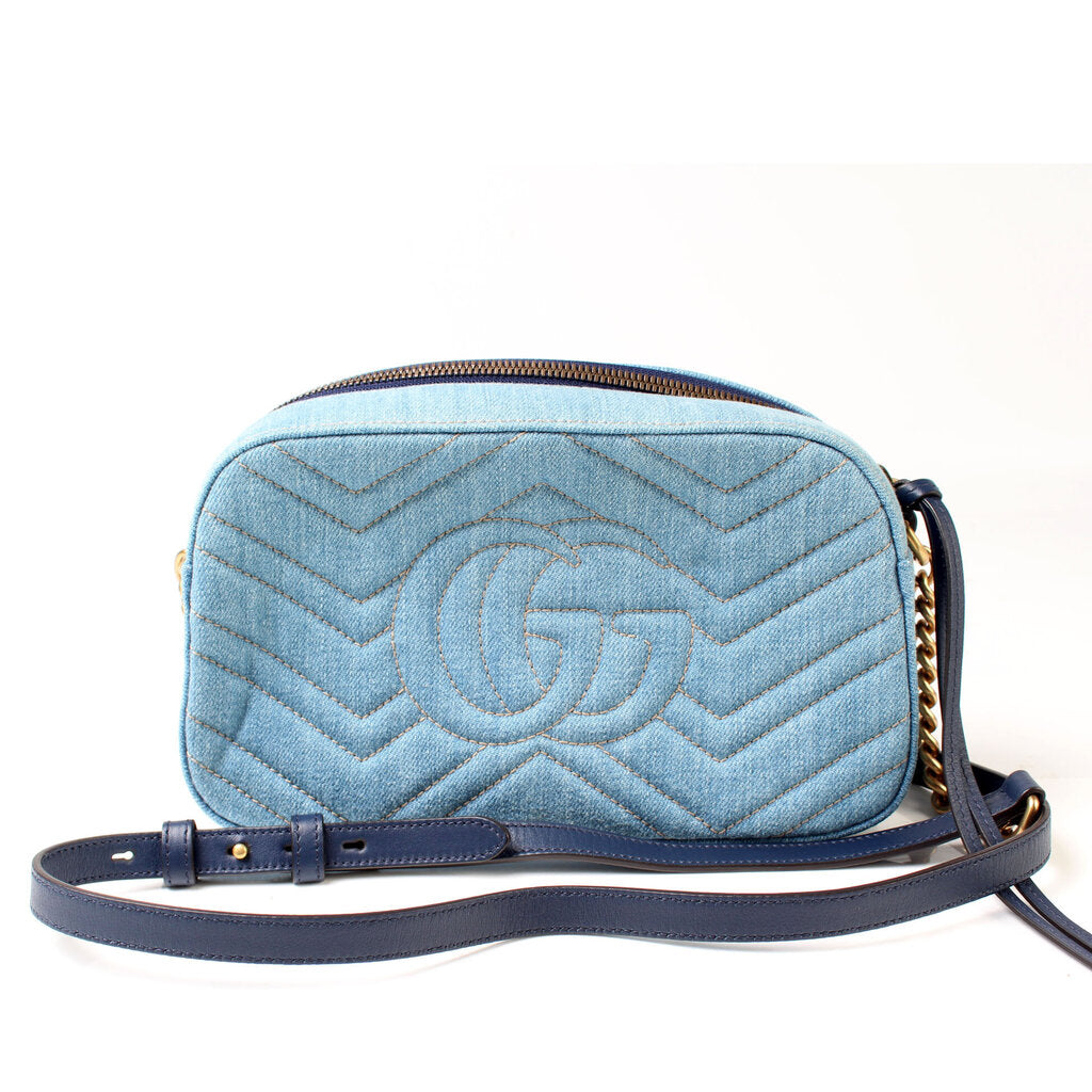 Gucci 447632 Marmont Small Canvas Camera Bag