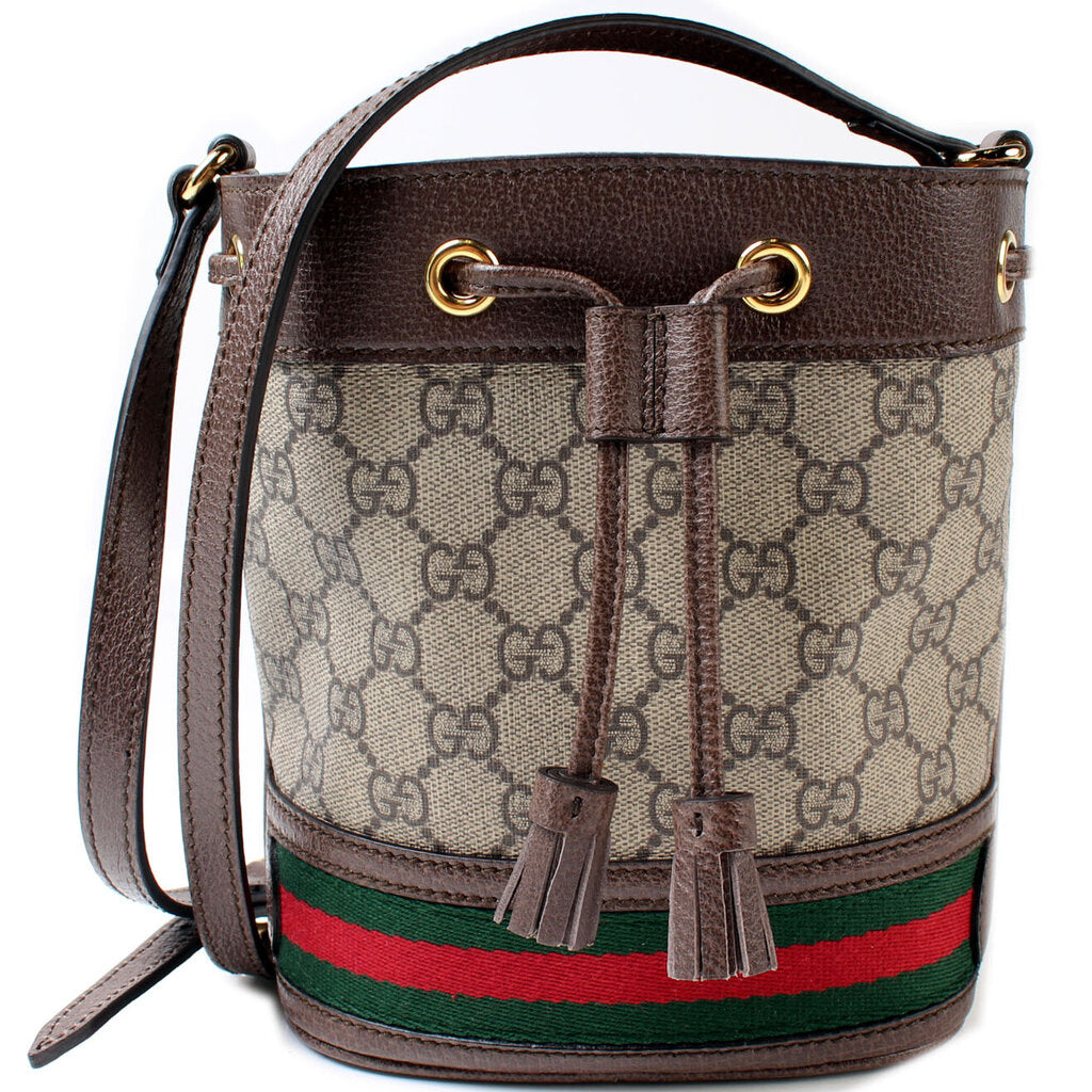 Gucci 550620 GG Supreme Ophidia Mini Bucket Bag