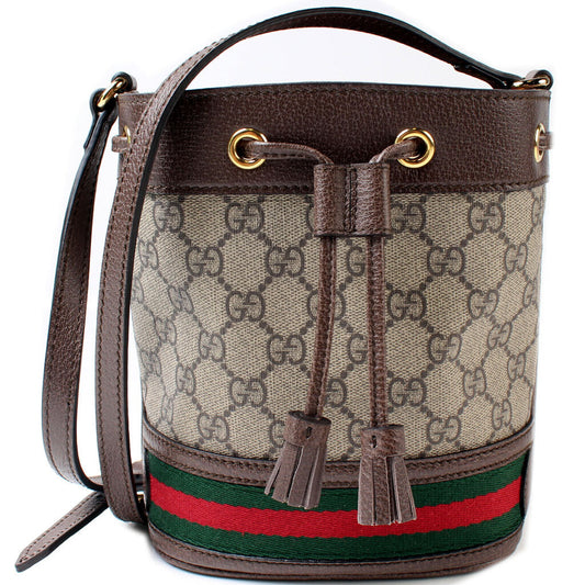 Gucci 550620 GG Supreme Ophidia Mini Bucket Bag