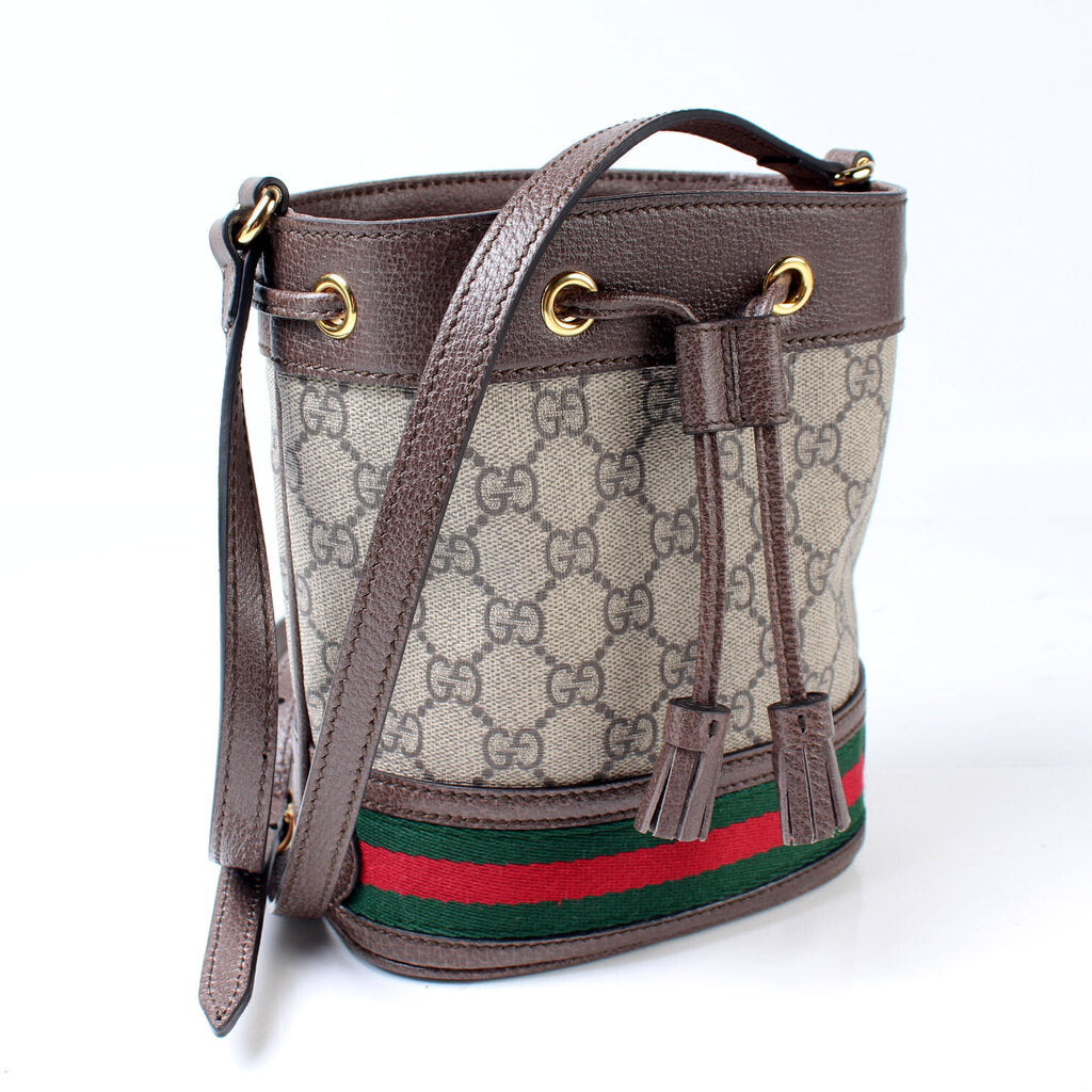 Gucci 550620 GG Supreme Ophidia Mini Bucket Bag