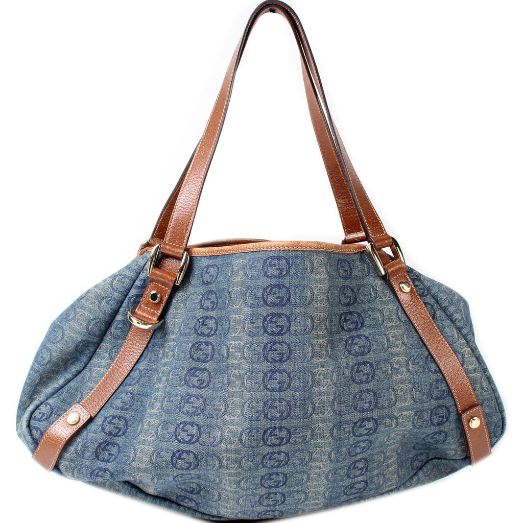 Gucci 130736 Abbey Canvas Tote Medium Bag