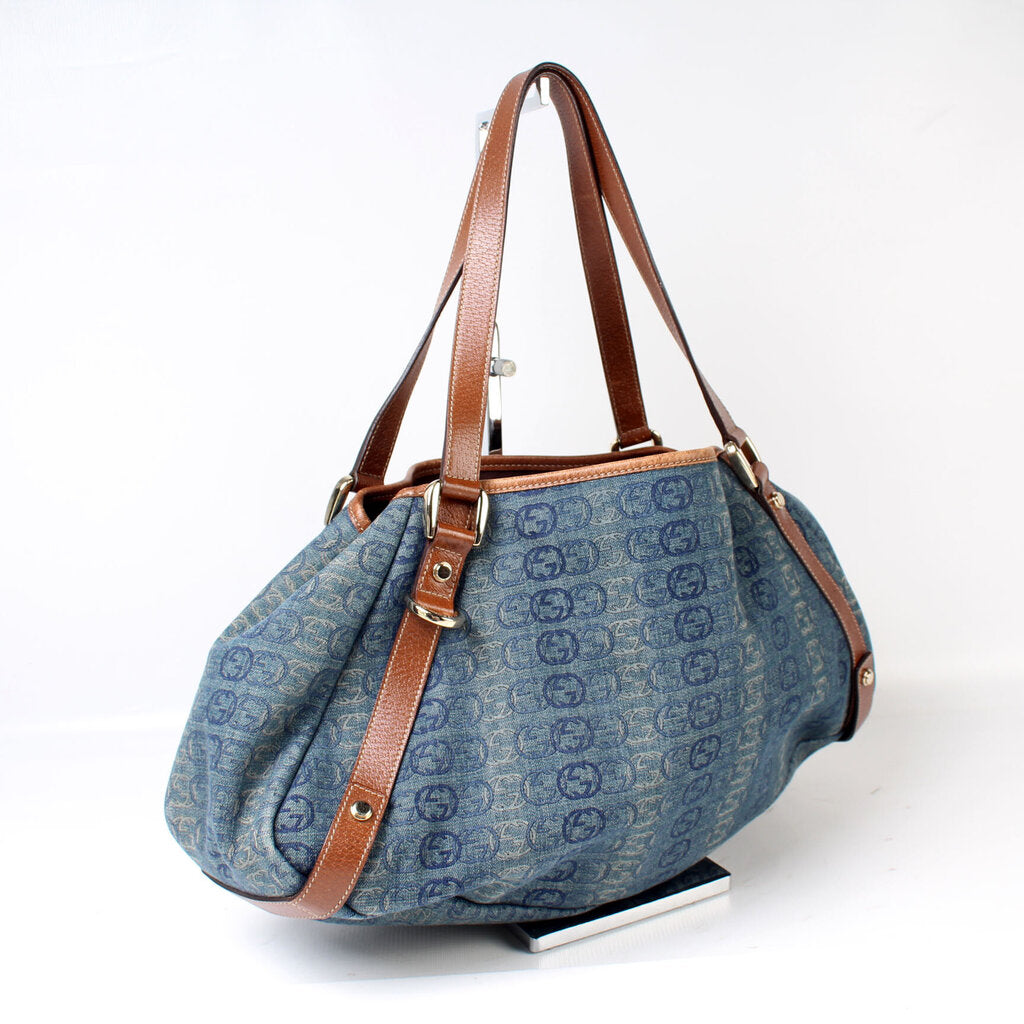 Gucci 130736 Abbey Canvas Tote Medium Bag
