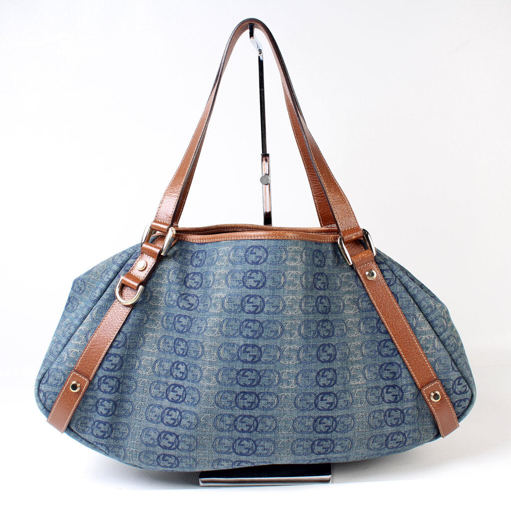 Gucci 130736 Abbey Canvas Tote Medium Bag