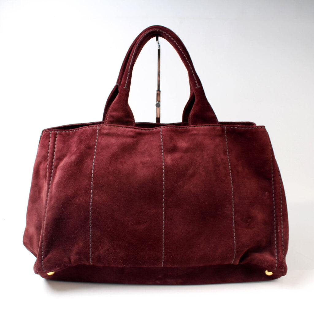 Prada Canapa Suede Hobo Medium Bag