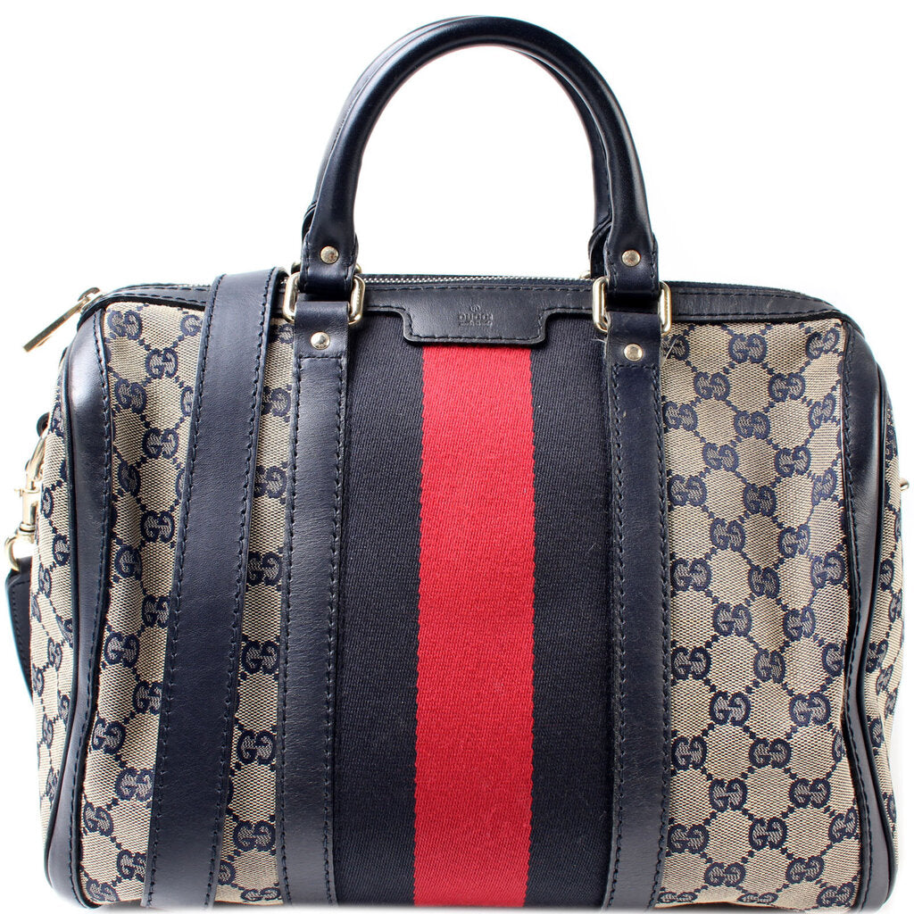 Gucci 247205 Boston Canvas Bag