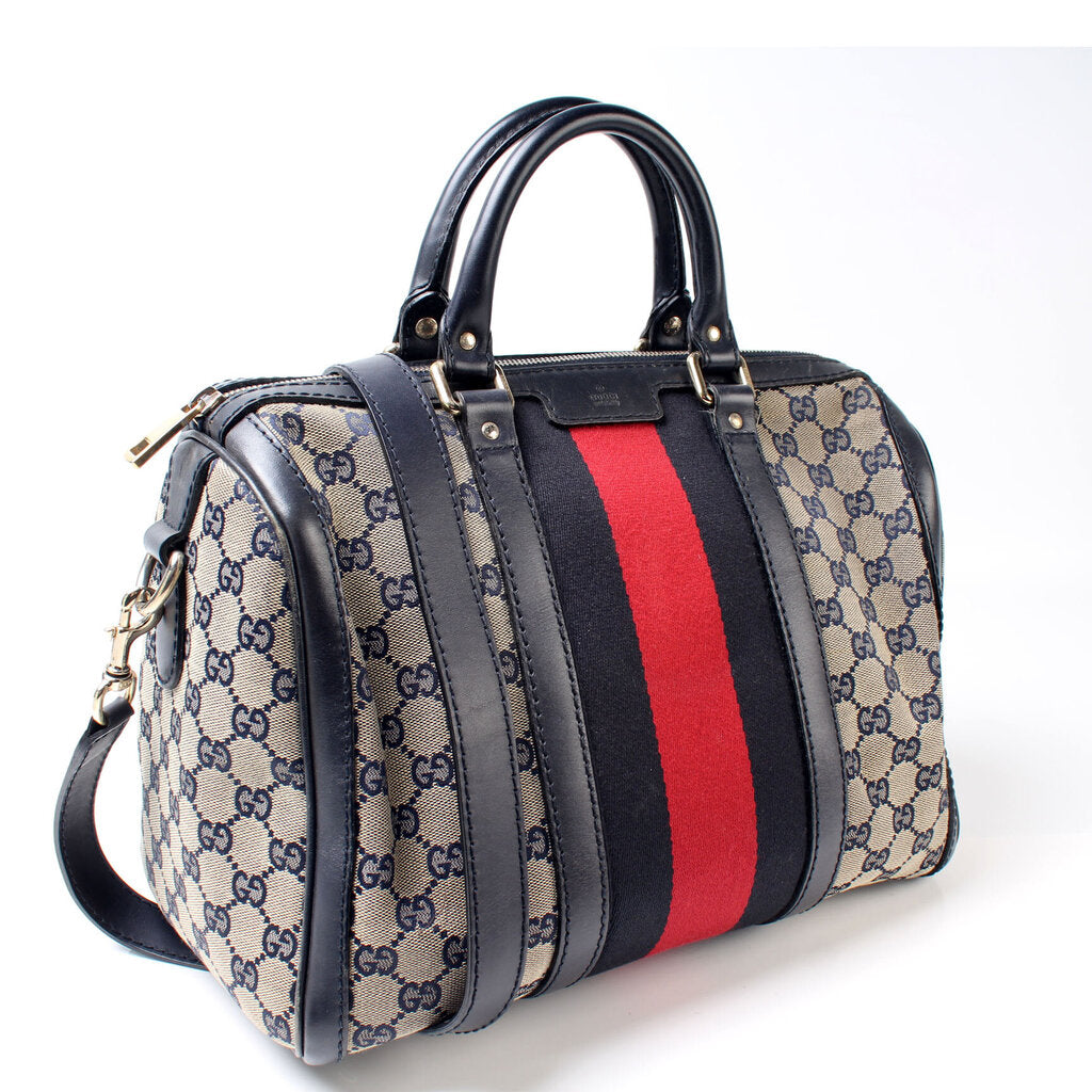 Gucci 247205 Boston Canvas Bag