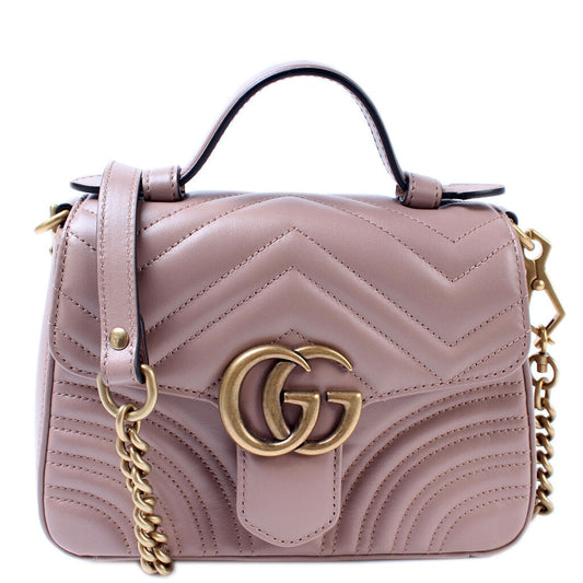 Gucci 5472630 GG Marmont Mini Top Handle Bag