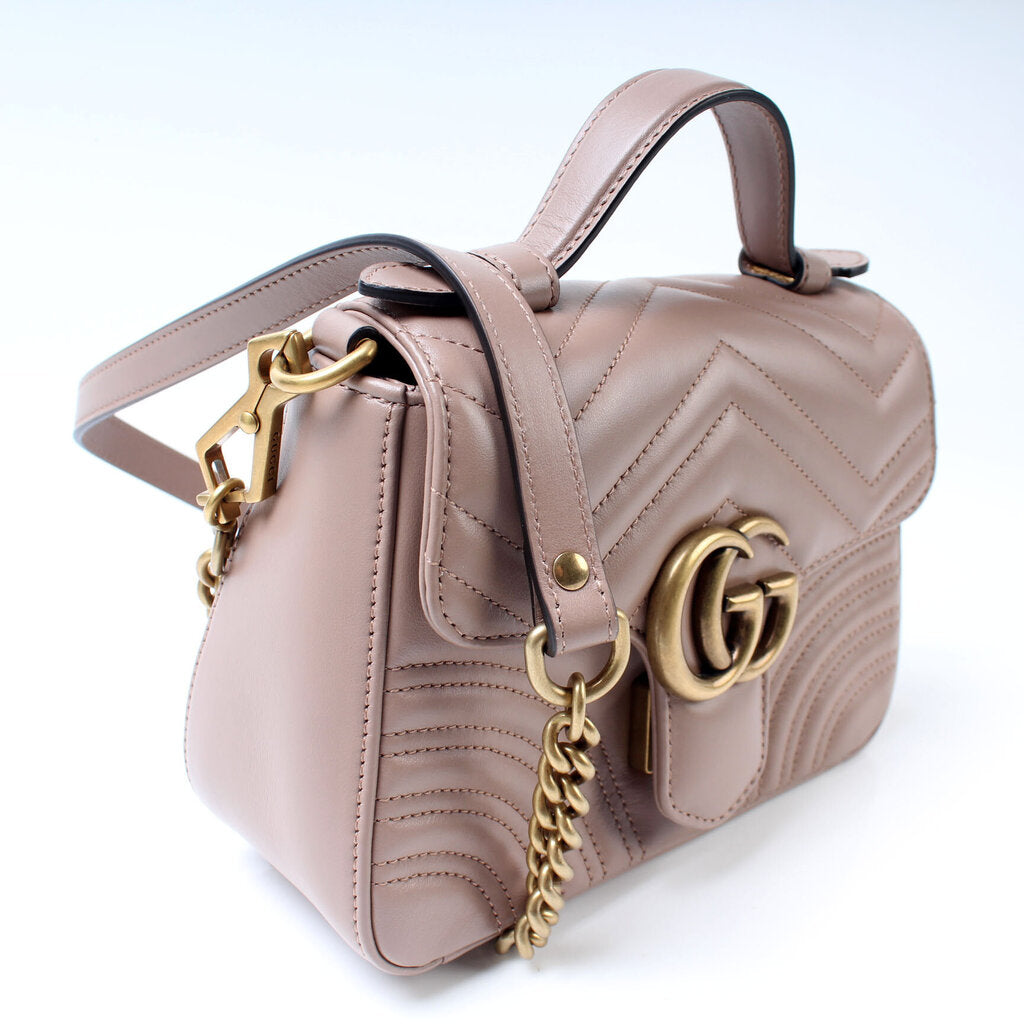 Gucci 5472630 GG Marmont Mini Top Handle Bag