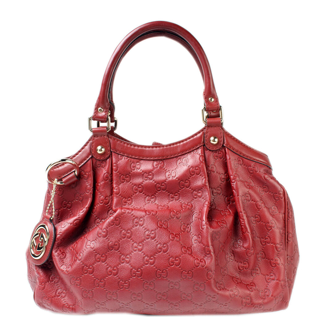 Gucci 211944 Sukey GG Leather Medium Bag