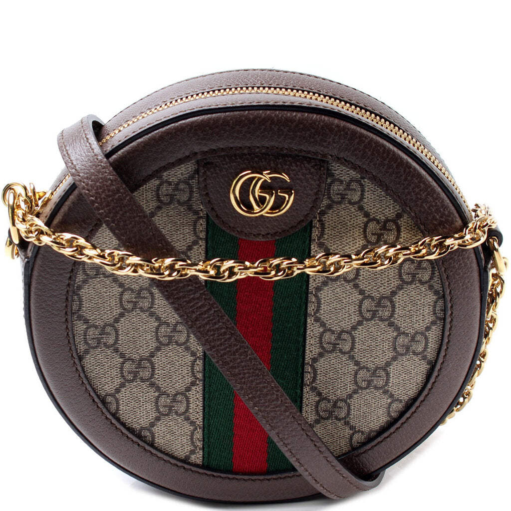 Gucci 550618 Ophidia GG Round Small Crossbody Bag