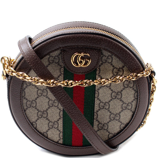 Gucci 550618 Ophidia GG Round Small Crossbody Bag