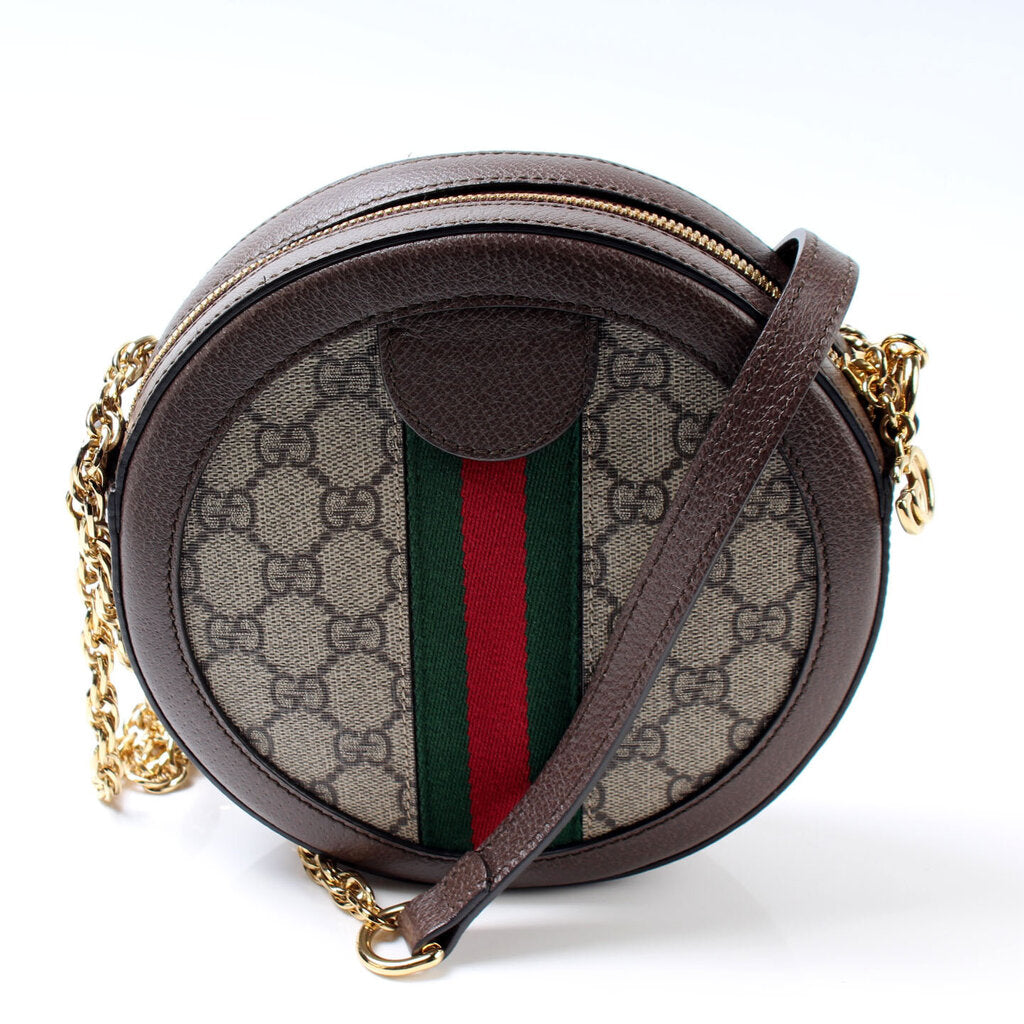 Gucci 550618 Ophidia GG Round Small Crossbody Bag