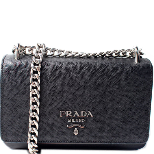 Prada Saffiano / Calf Flap Bag