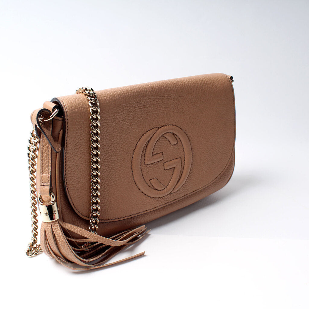Gucci 536224 Soho Chain Tassel Flap Bag
