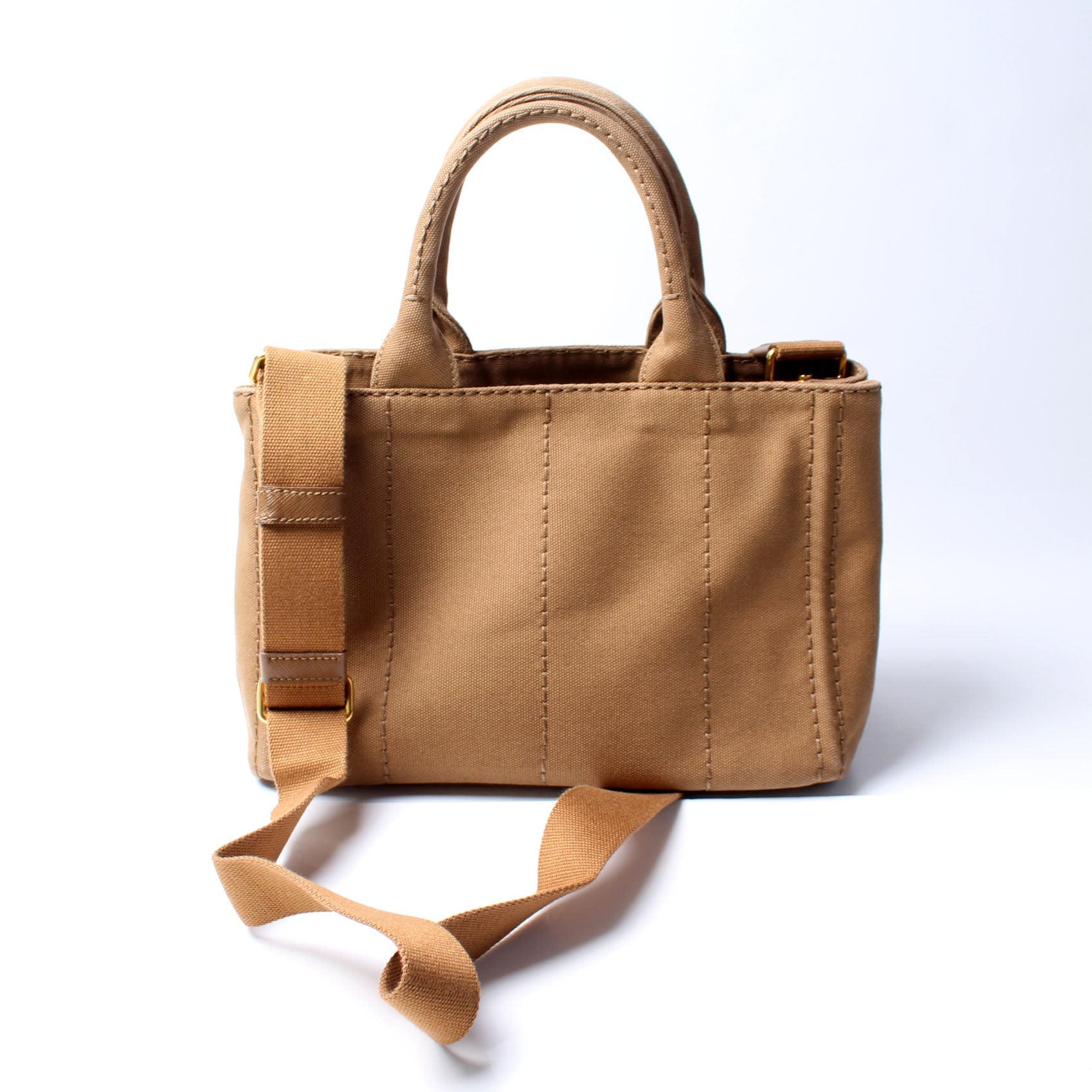 Prada Canapa Canvas Small Tote Bag - Style 2