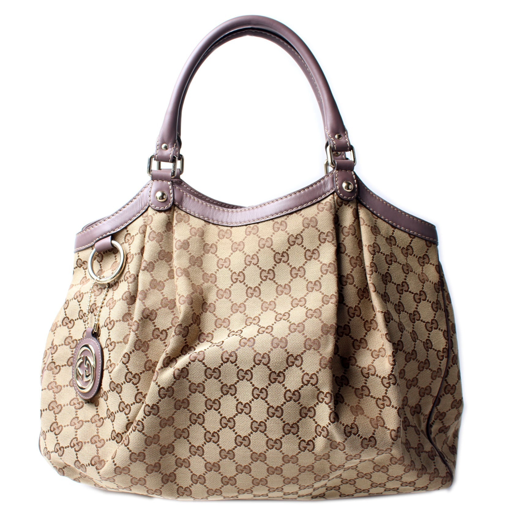 Gucci 211943 Sukey GG Canvas Large Bag