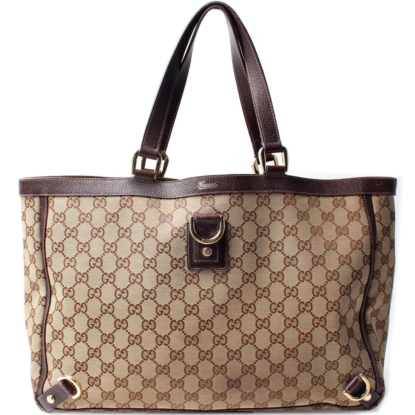 Gucci 141472 GG Canvas Abbey Tote Bag
