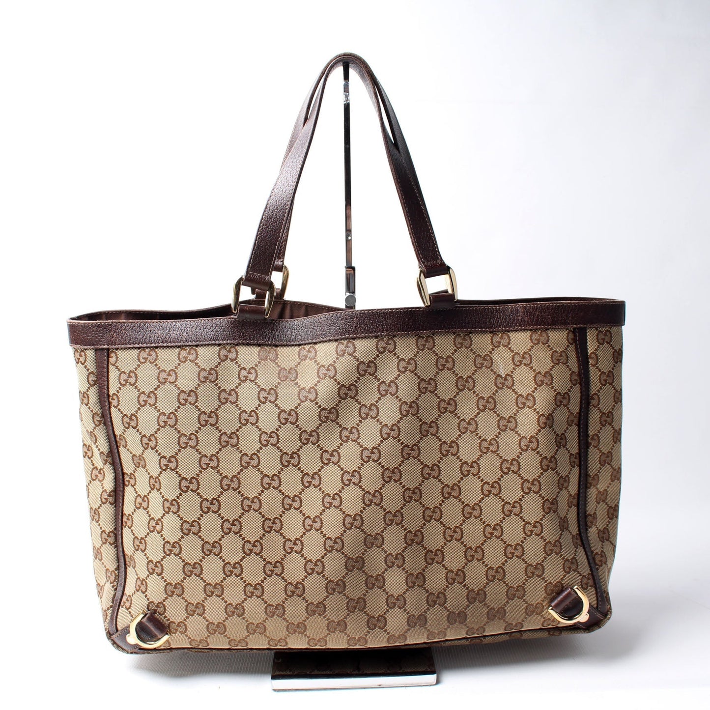 Gucci 141472 GG Canvas Abbey Tote Bag