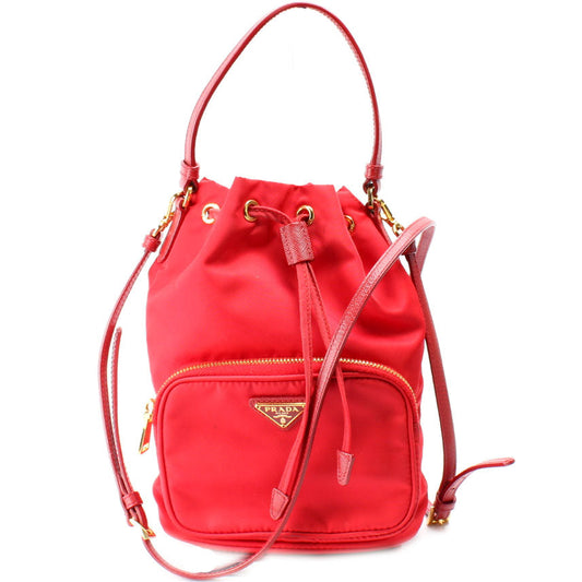 Prada 1BH038 Vela Nylon Bucket Bag
